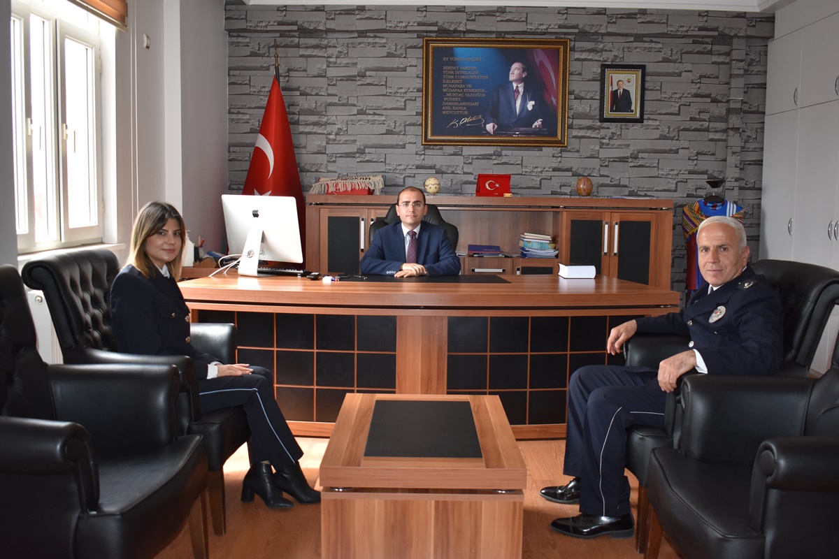 Polis Haftası Nedeniyle İlçe Emniyet Amirliğinden Kaymakam SELİMOĞLU'na Ziyaret.